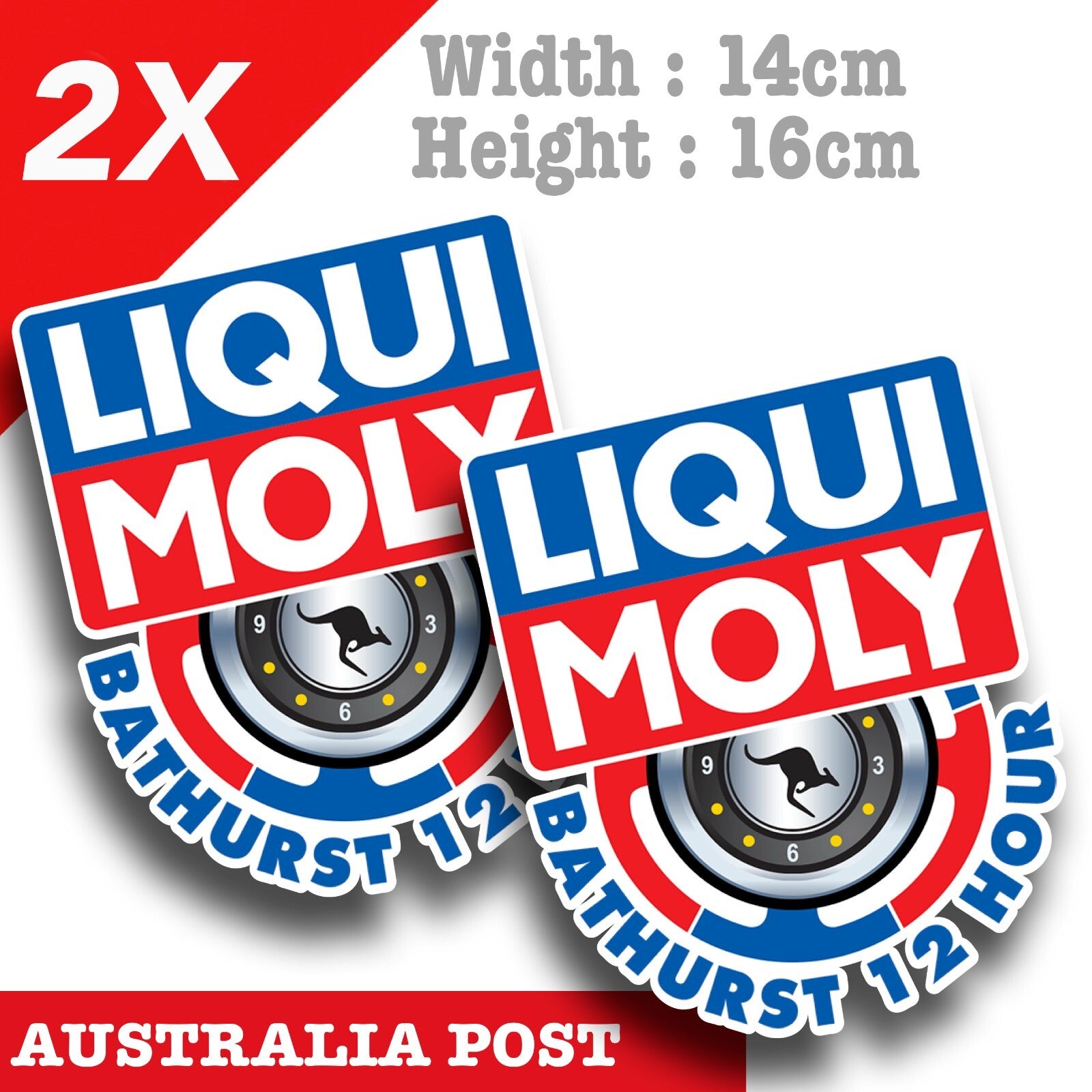 Bathurst 12 Hour Car Liqui Moly Oil Decal Stickers