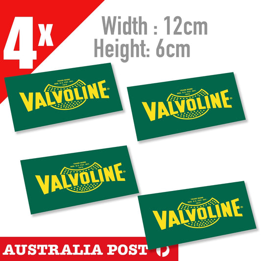 VALVOLINE Vintage Logo Stickers