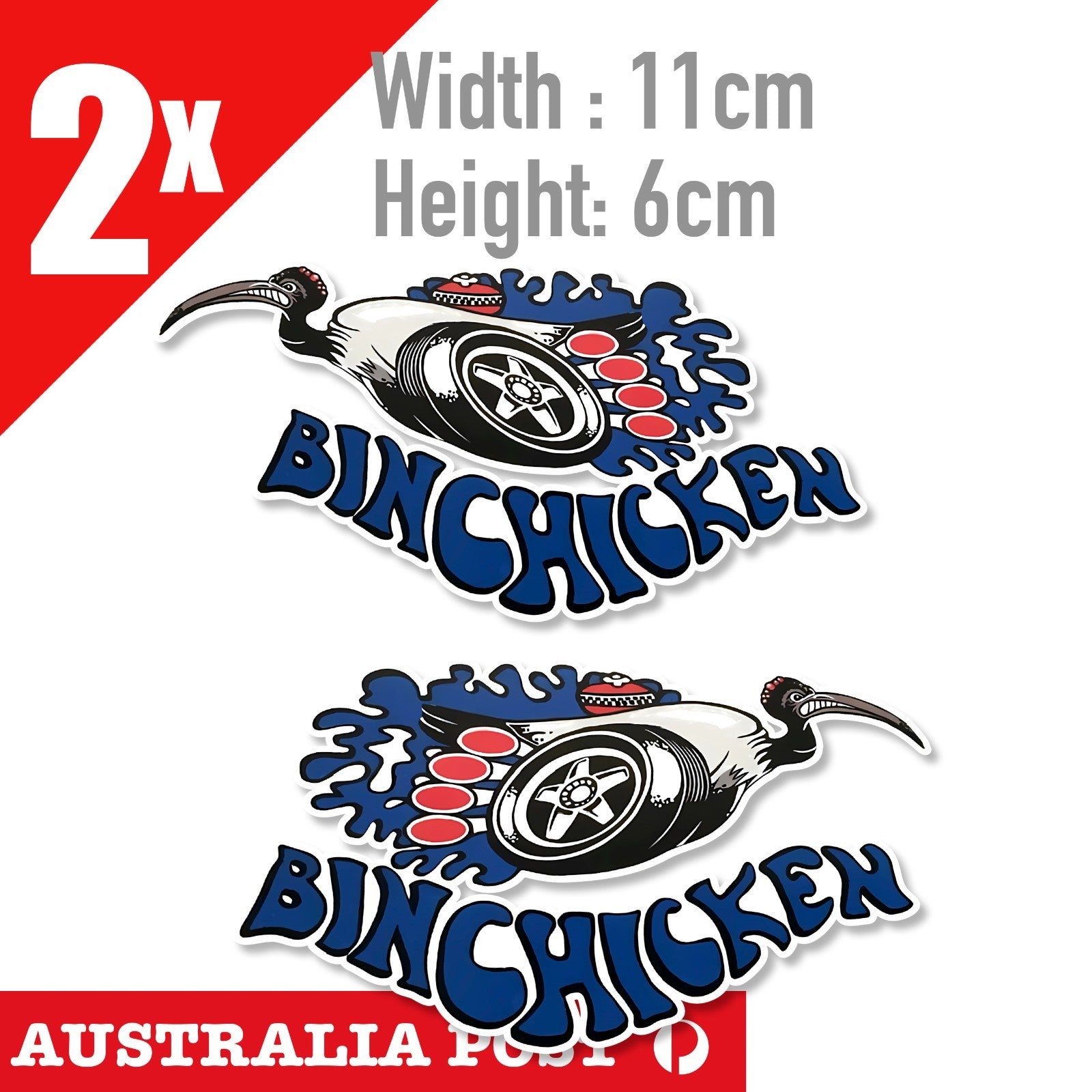FORD BIN CHICKEN , Classic GT-HO Ford WX XY Falcon Super Roo Sticker