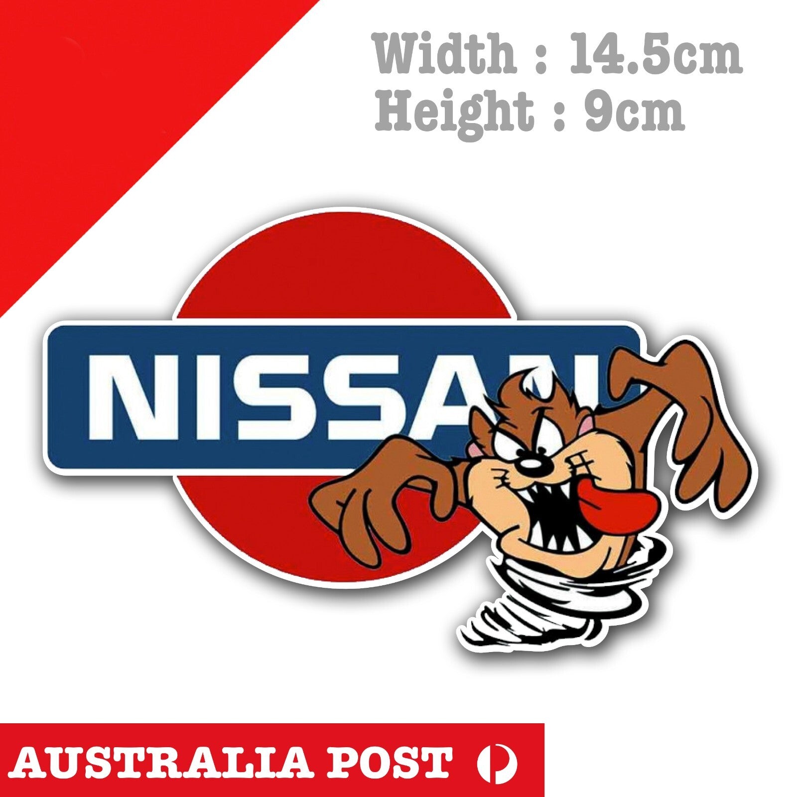 NISSAN Logo Taz The Devil , Tasmanian Devil  Stickers