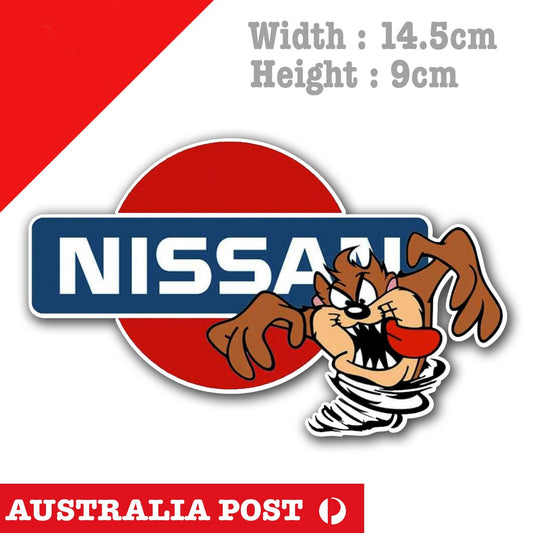 NISSAN Logo Taz The Devil , Tasmanian Devil  Stickers