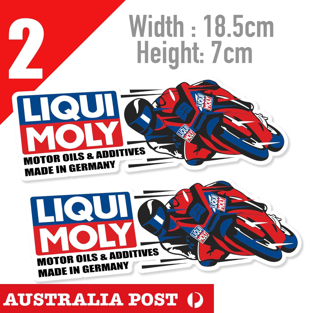 Liqui Moly Motor OIL & Additives , Motorcycle Banner , Cars Vans Stickers