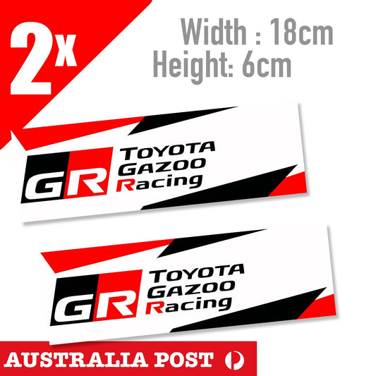 Toyota Gazoo Racing GR x2 JDMLaptop , Car  Vinyl  Stickers