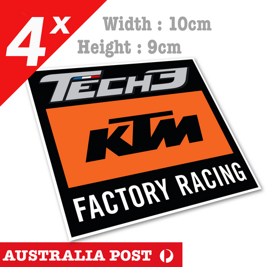 KTM Tech3 factory Racing x4 Vinyl  Stickers
