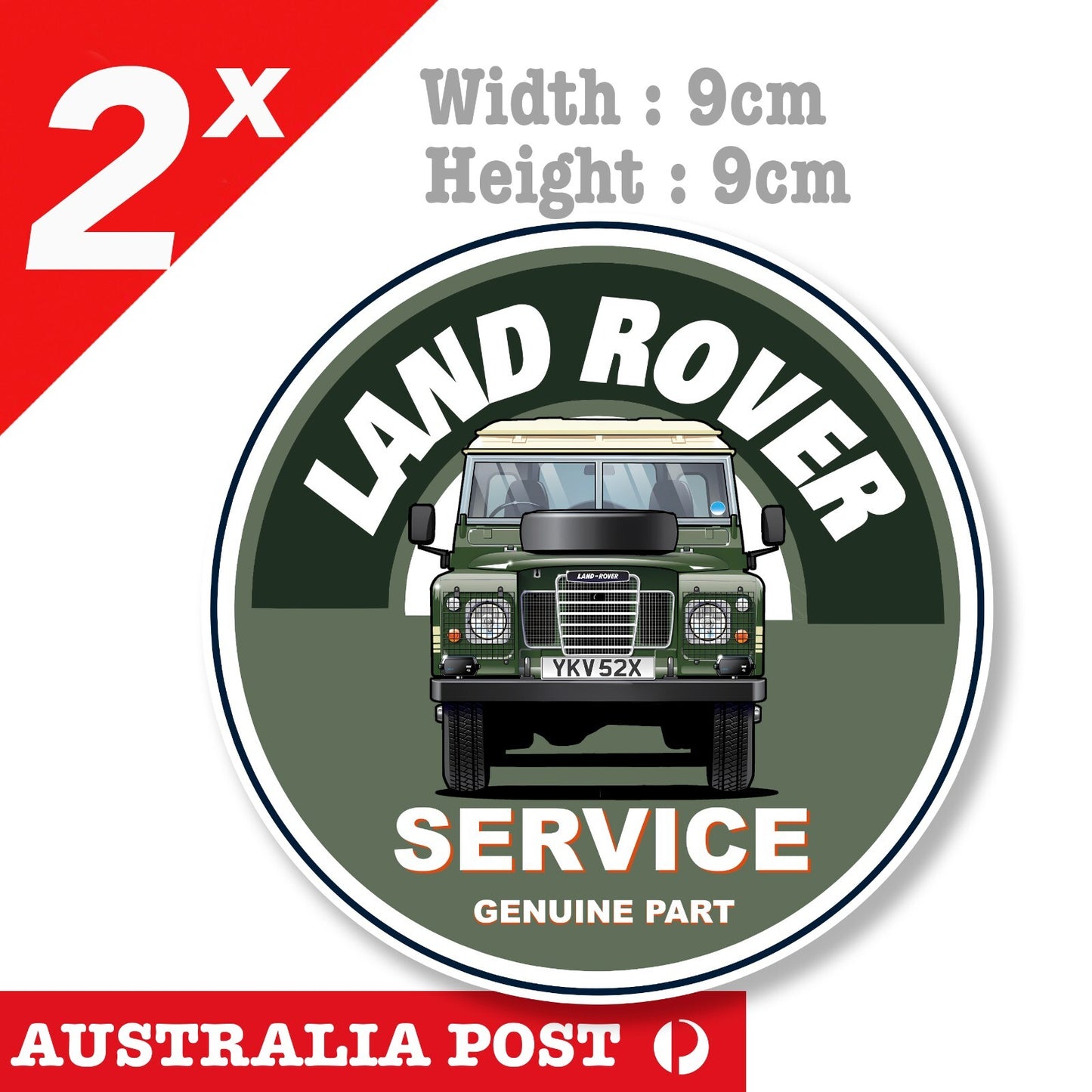 Land Rover Defender Series 3, Camel Trophy, SERVICE & GENUINE PART Stickers