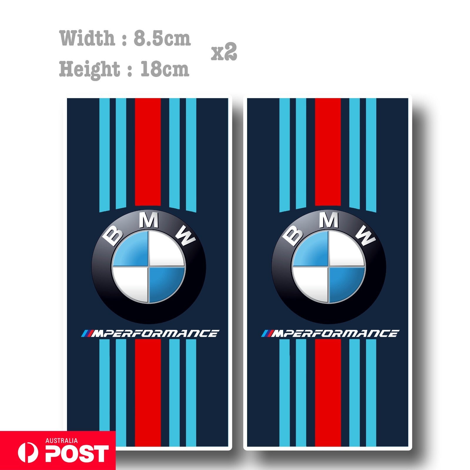 Martini Racing BMW Logo Stripes Sticker