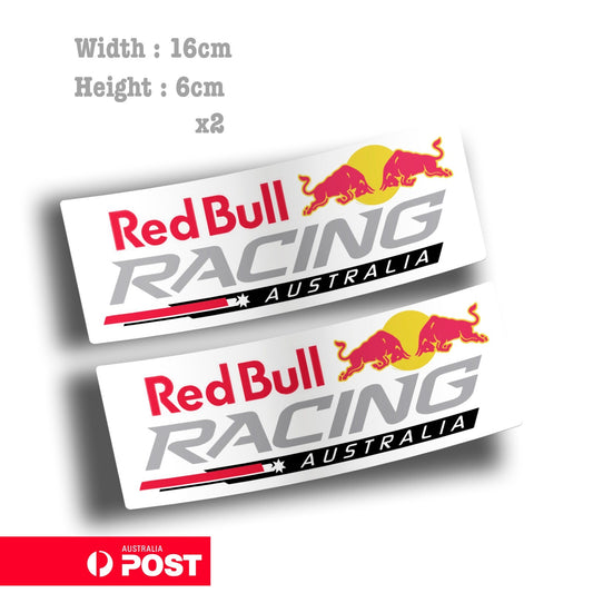 Red Bull Racing Australia White Back  Helmet sticker 