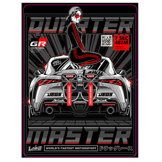 Street Performance Toyota Supra GR Tuned JDM - Cute Girl Laptop , Sticker