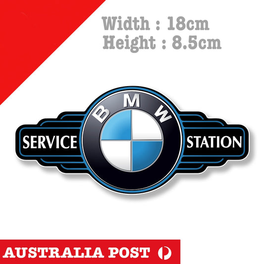 BMW Service Station Sign Logo Sticker , Car Logo Sticker