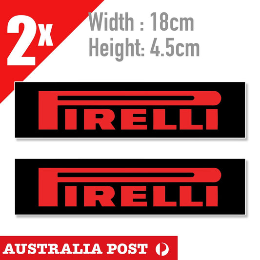 PIRELLI Banner , Pirelli Logo Banner   2x Sticker