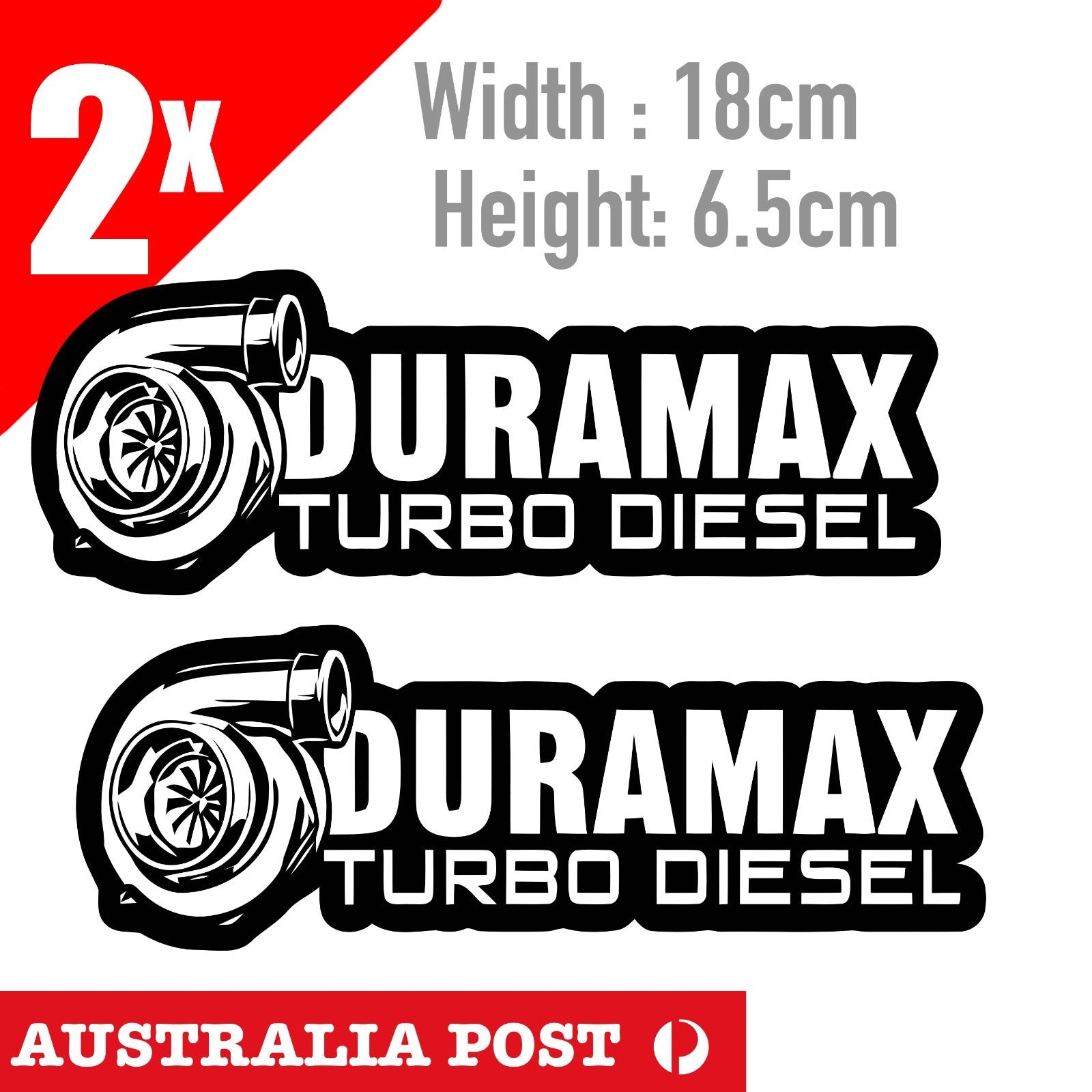 Duramax Turbo Diesel Logo Banner , Silverado, Chevy Window Sticker