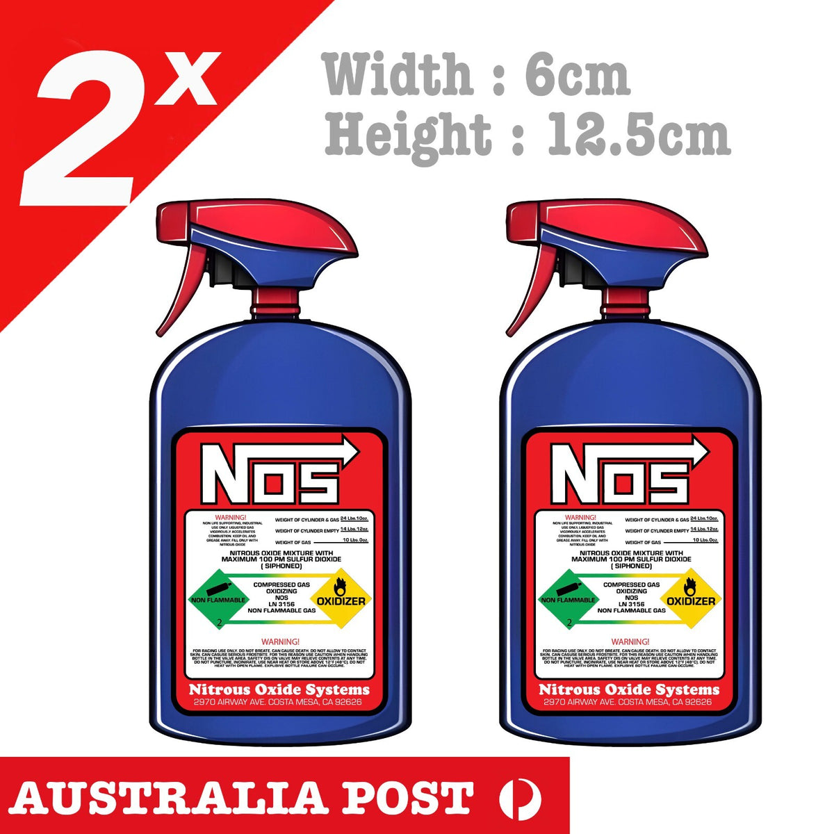 NOS WARNING! Spray Bottle,FAST BOOST SPEED RACING drifting JDM  Sticker