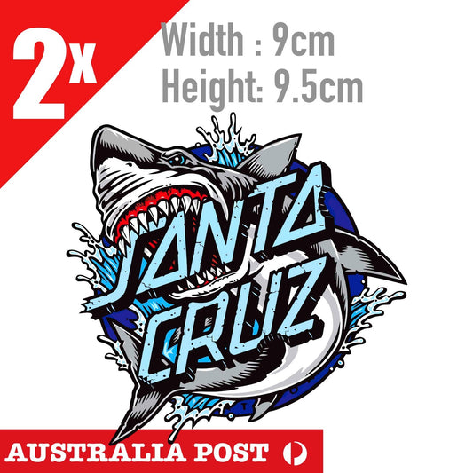 Santa Cruz Logo , Skateboard, Laptop , Car  Decal Sticker