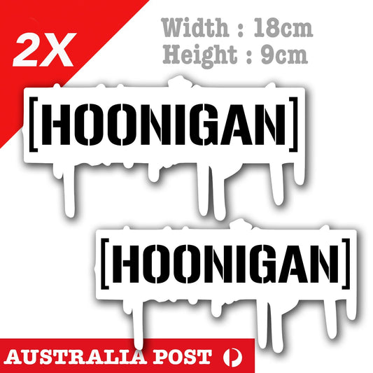 Hoonigan Logo banner JDM  Ken Block 43 Logo Melting Decal Vinyl Stickers