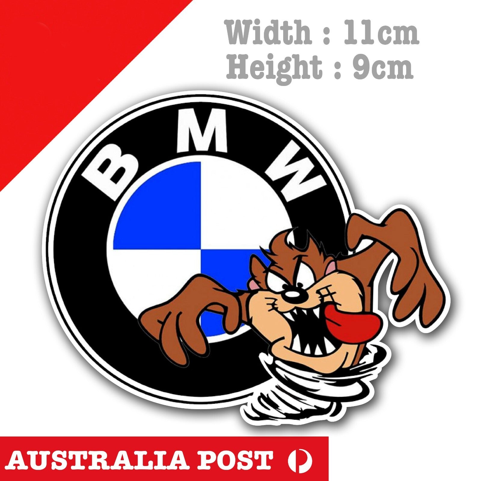 BMW Taz The Devil Tornado , Tasmanian Devil  Decal Stickers