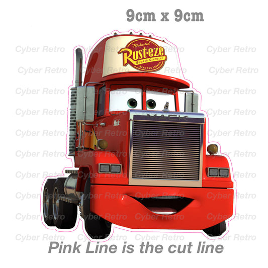 Lightning McQueen Mack Trucks Mack Sticker 