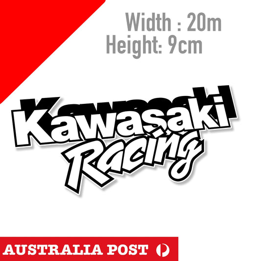 KAWASAKI  RACING Banner Motorcycle 2x Racing Motorcycle Stickers