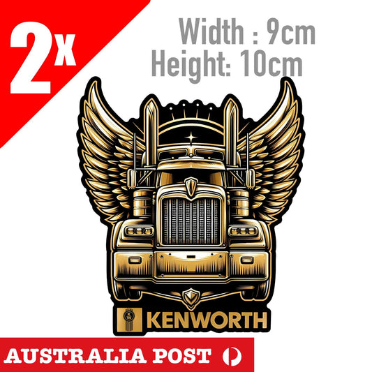 Kenworth Truck GOLD Truck, Kenworth Truck Truck logo 2x Sticker