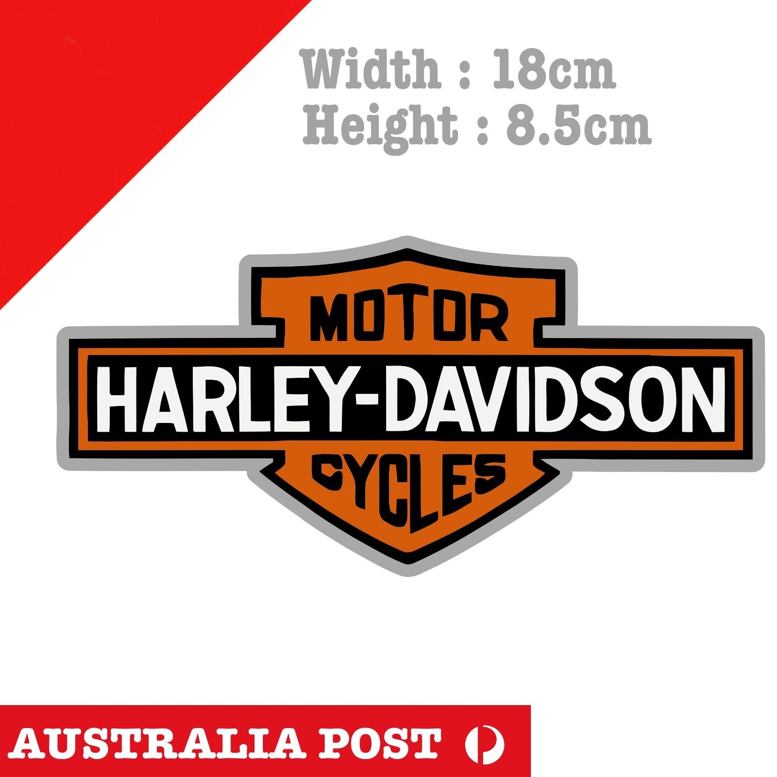 Harley Davidson Logo Banner Laptop , Car  Vinyl  Sticker
