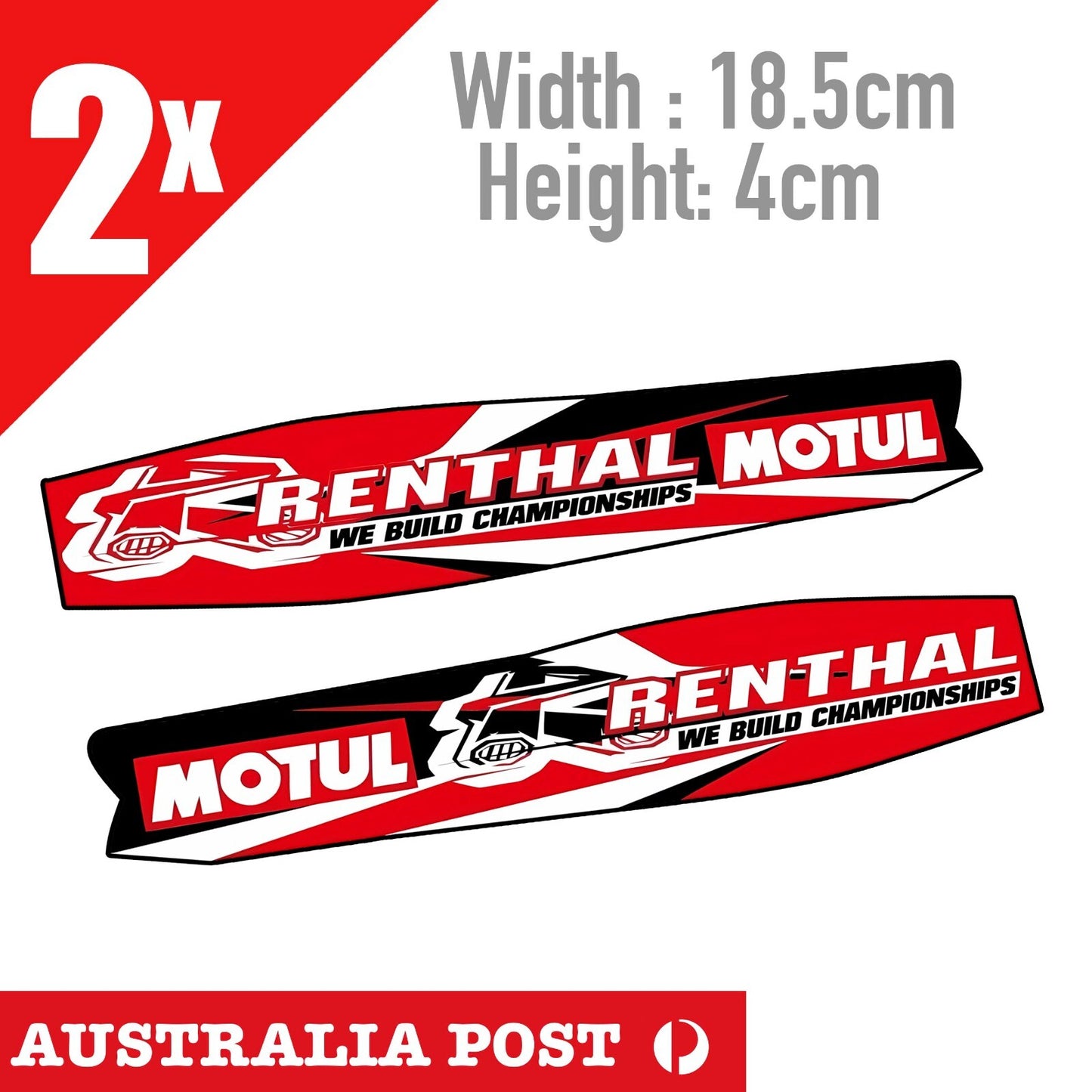 Renthal Chainwheels MOTUL Logo, Motorcycle, Dirt Bike Banner  Stickers