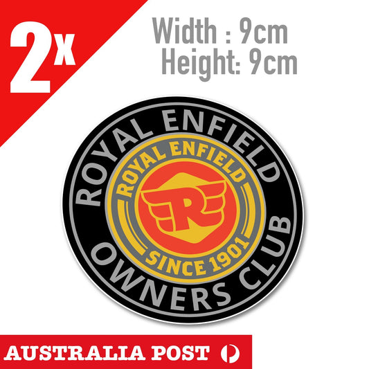 ROYAL ENFIELD Motorcycle Logo Royal Enfield Bicycle, ROUND BADGE Stickers