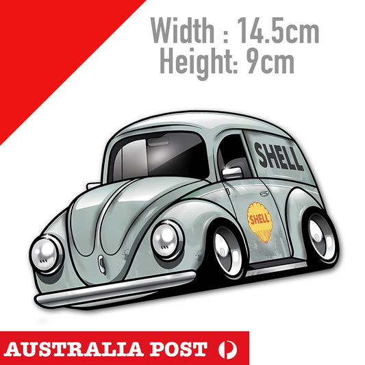 Shell Logo, Vintage Sign Racing Car, Old Sign, Fill Up Here Decal Sticker