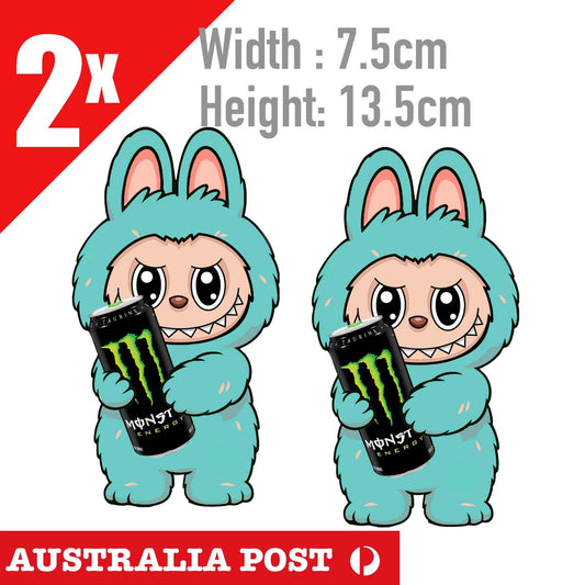 LaBUBU The Monsters ,Labubu Monster Energy Drink Monster  STICKER