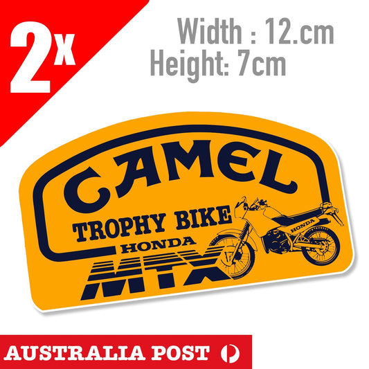 Land Rover Camel Tropy Bike Honda MTX Vintage Logo  Stickers