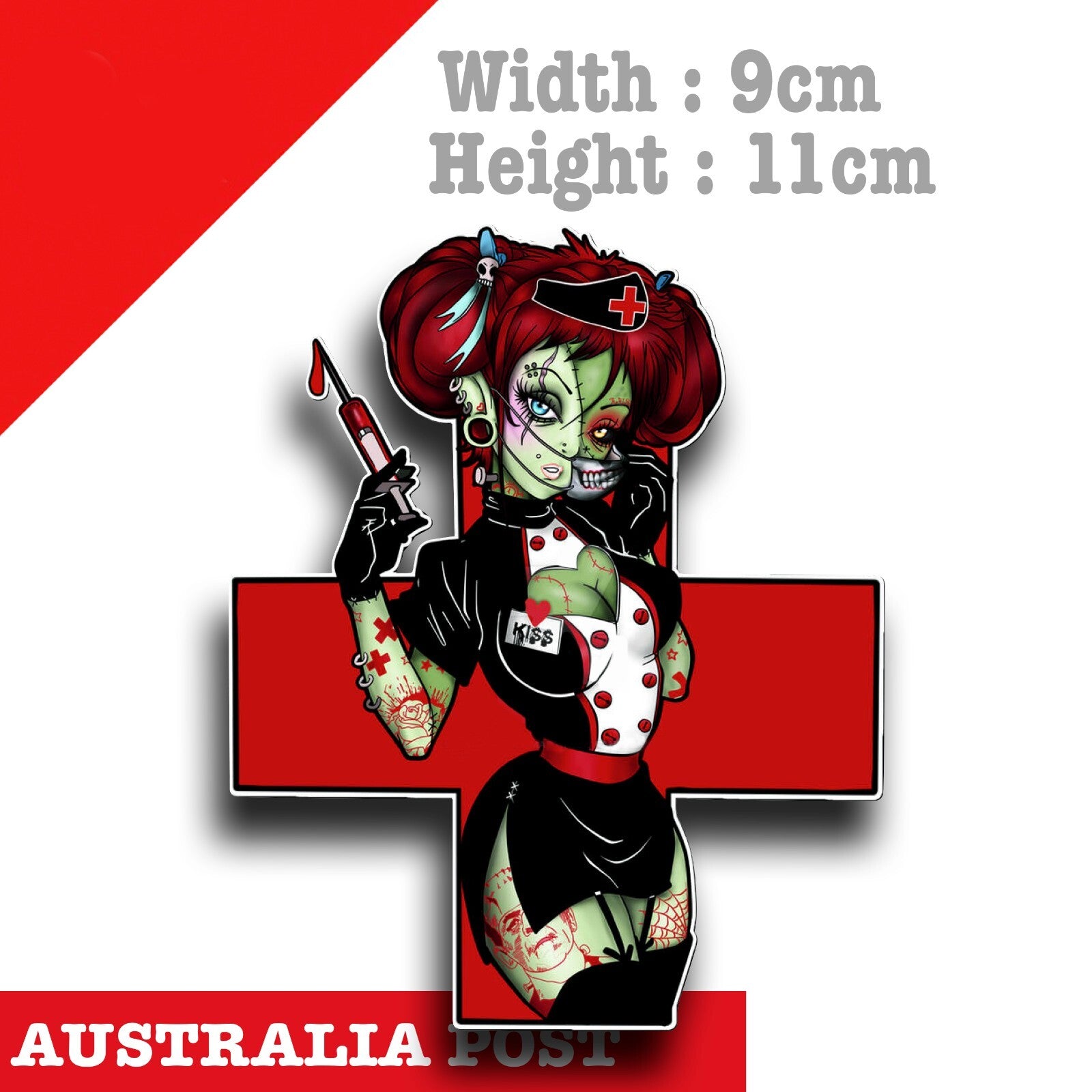 Monster High Zombie Nurse, Zombie Nurse Vinyl  Sticker