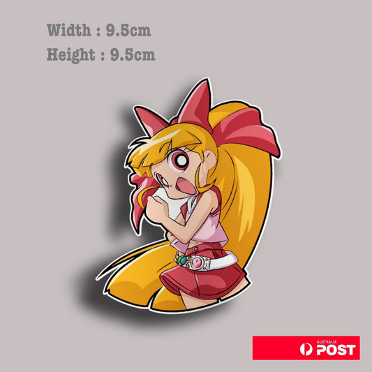 Powerpuff Girls Z Momoko Funny Character Vinyl Sticker 