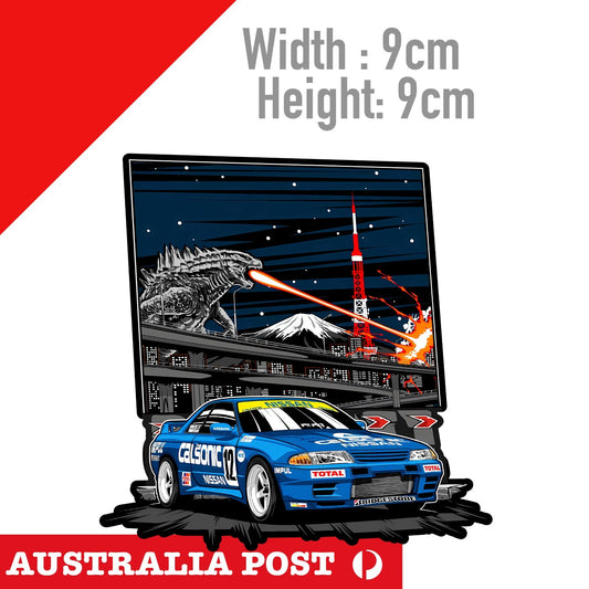 Nissan Skyline GT-R R32 GODZILLA JDM JAPANESE Sticker