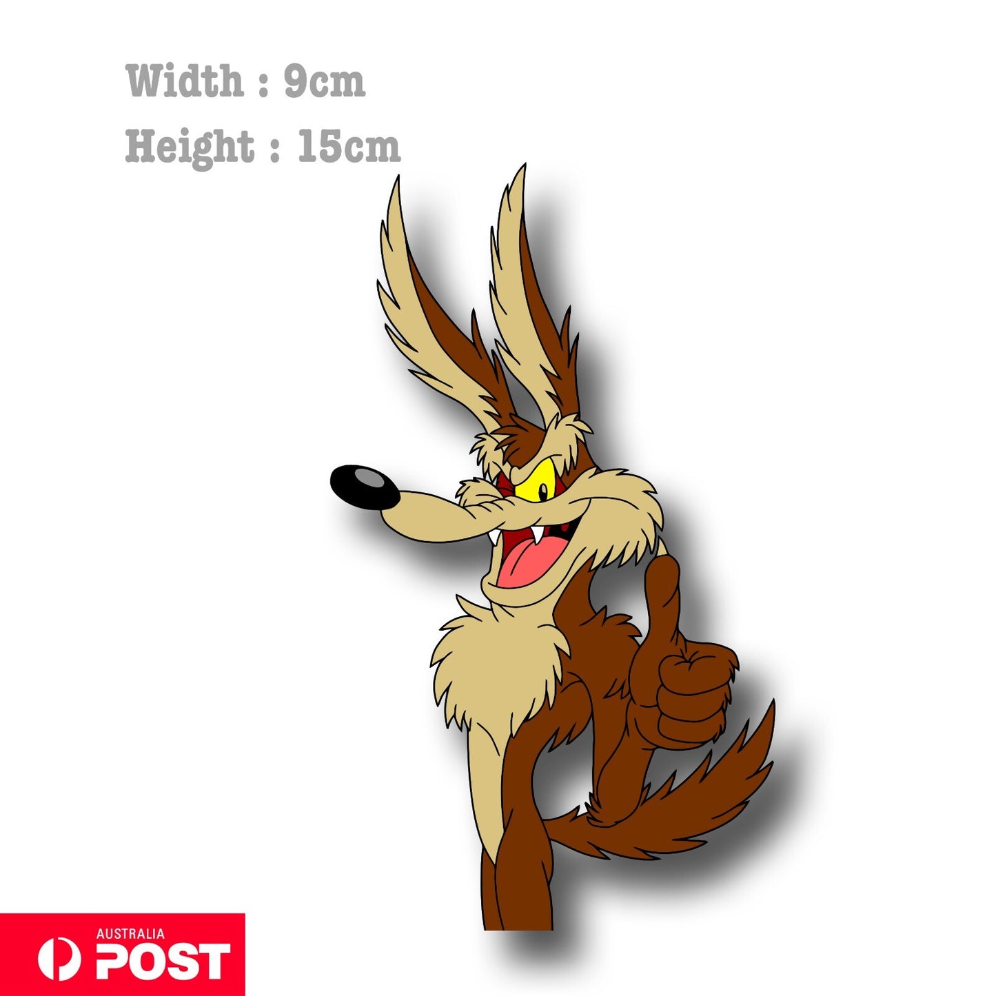 Road Runner - Wile E Coyote Thumb Up Funny  Vinyl  Sticker