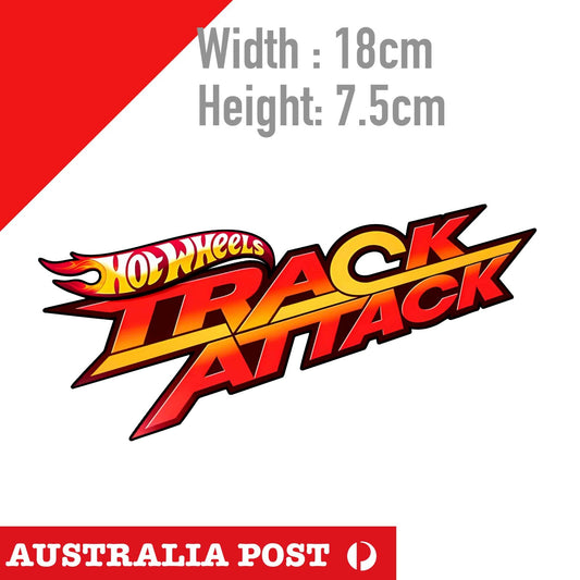 Hot Wheels TRACK ATTACK Logo Banner Sticker