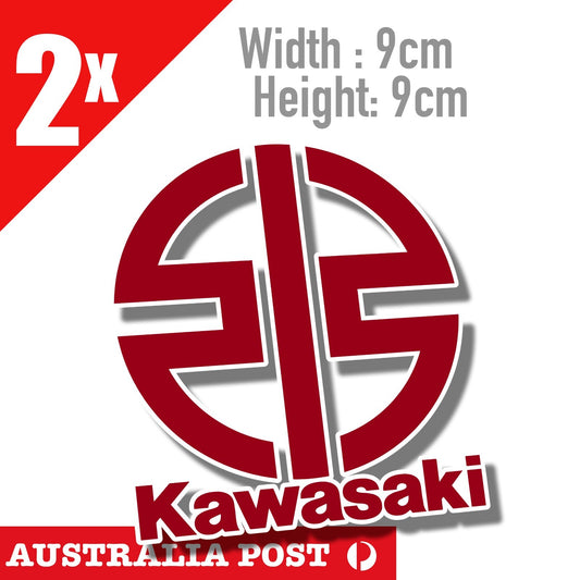 Kawasaki LOGO  Stickers Tank Motorbike Toolbox, Helmet Stickers