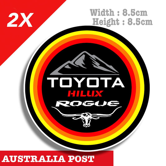 Toyota Hilux ROGUE Bull Logo Off Road,4WD, 4X4, Hilux Toyota  Stickers