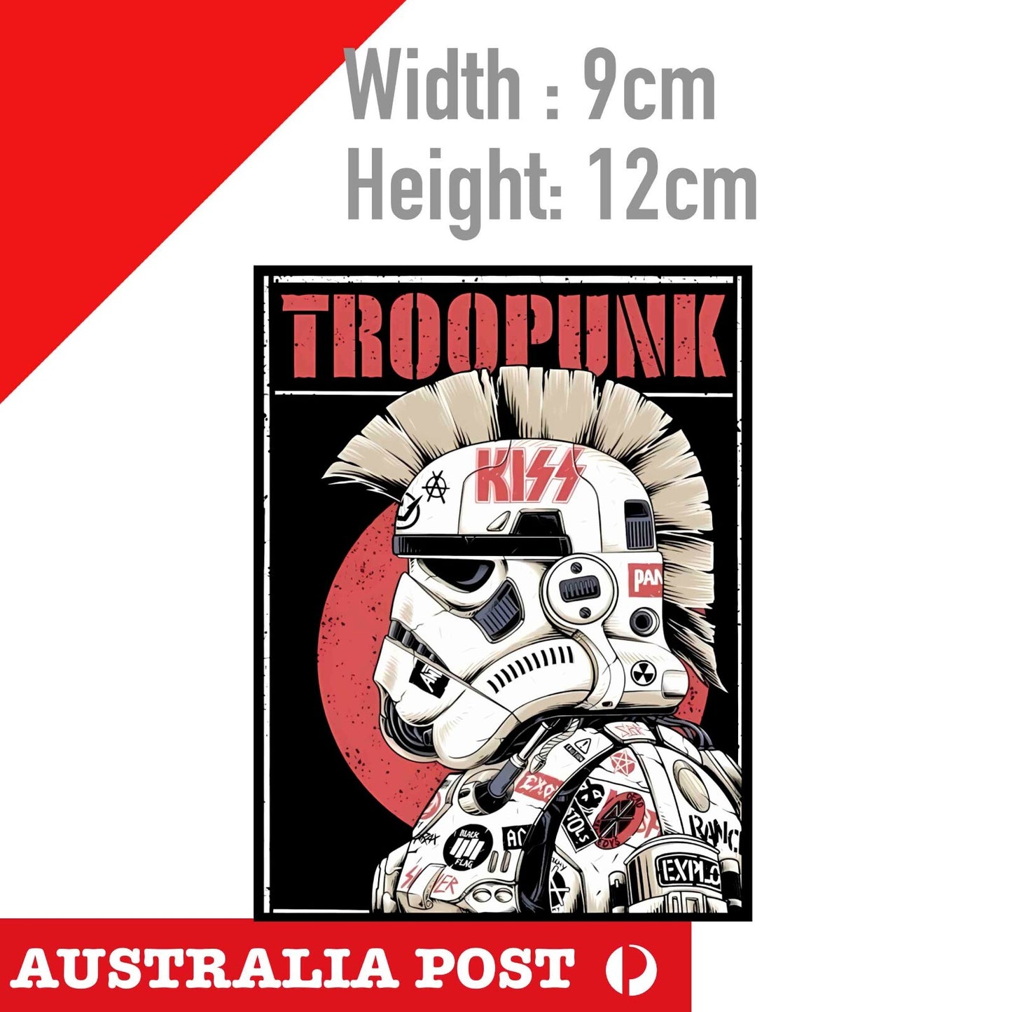Storm Trooper Helmet - Dark Side Outlaw PUNK Soldier Sticker