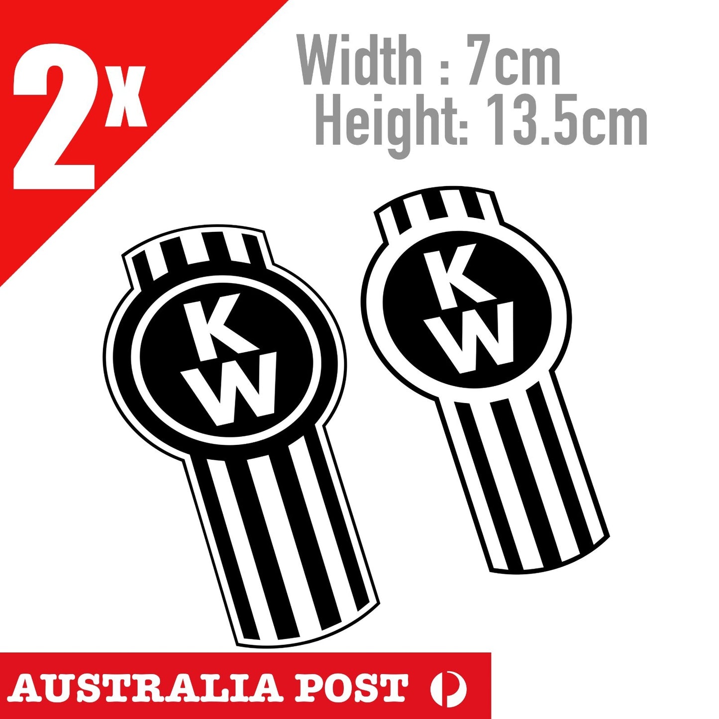 Kenworth Truck Logo , Kenworth Truck Black & White Badge Truck logo Stickers