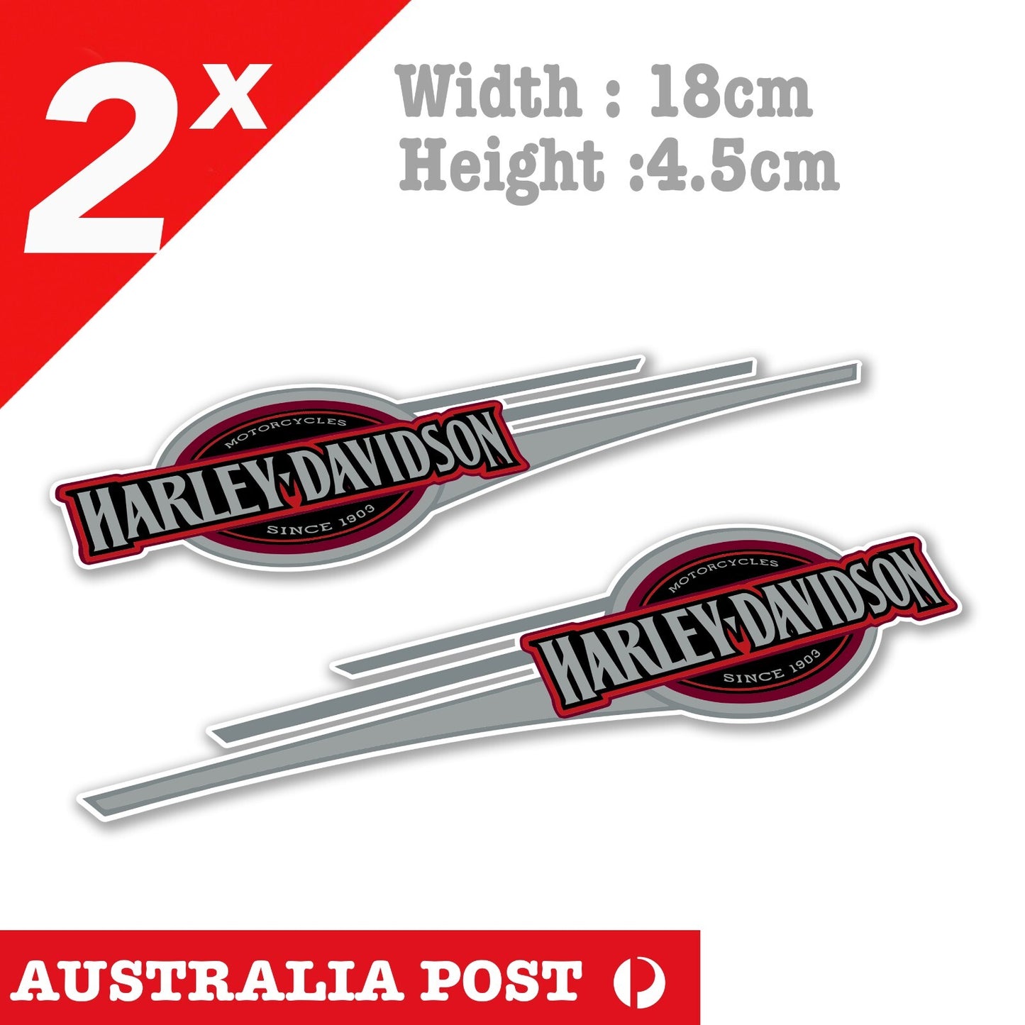 Harley Davidson Classic Fuel Tank Logo,Laptop, Helmet, Bike Stickers