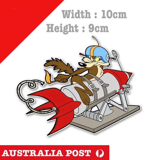 Road Runner Wile E. Coyote funny Laptop , Car, ACME Co Funny Sticker