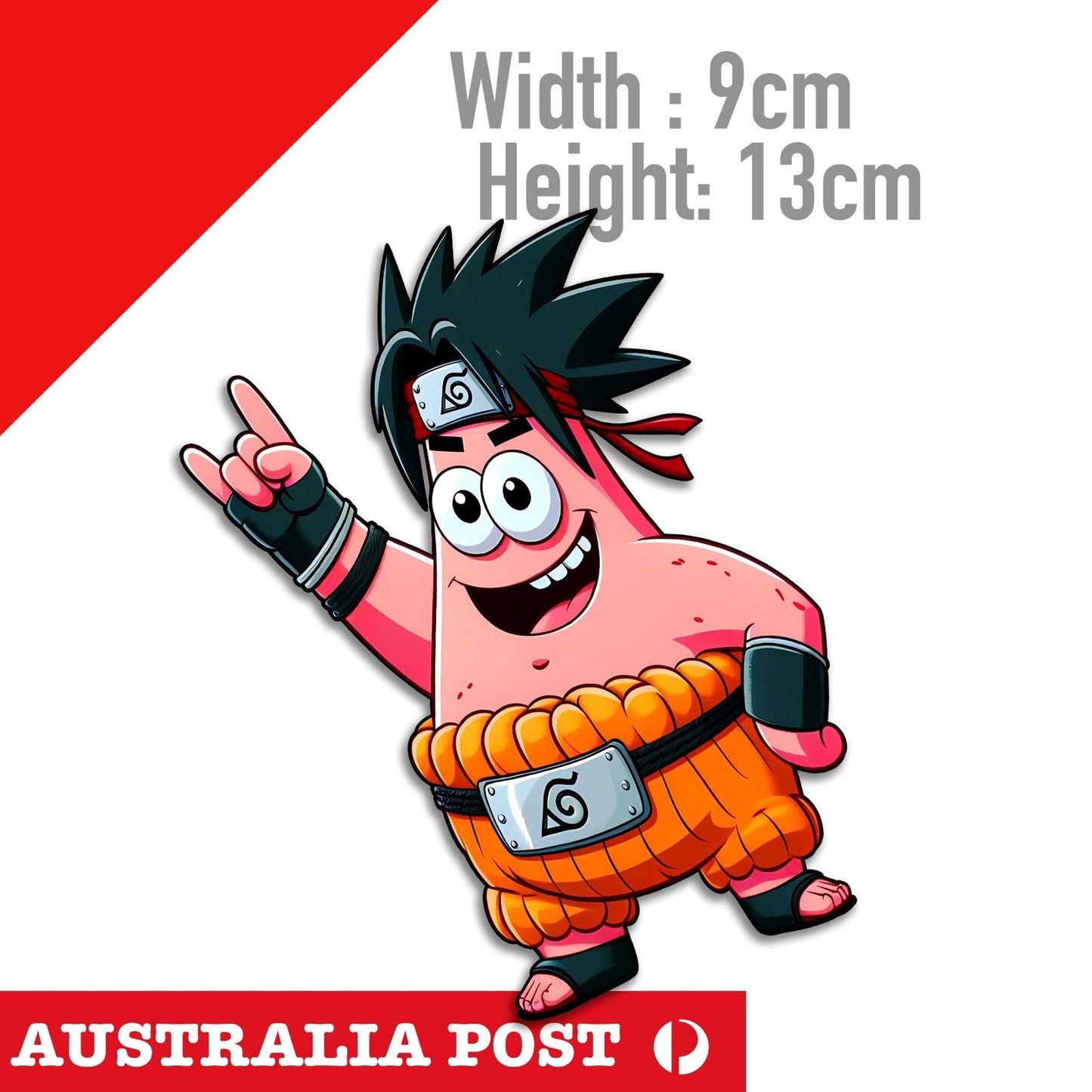 Star Naruto - Demon Slayer Funny Patrick Sponge Bob Sticker