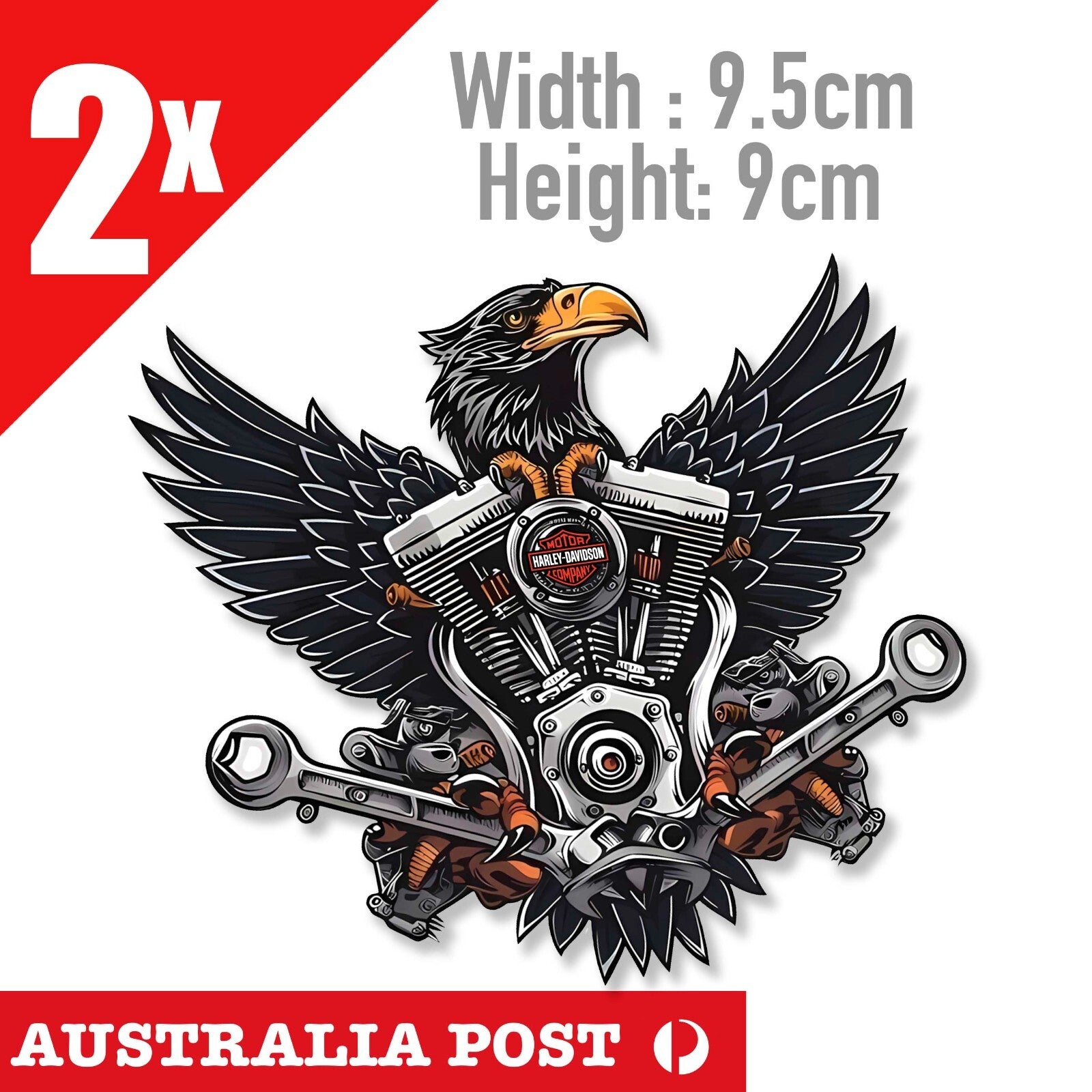 HARLEY DAVIDSON STICKER DECAL SUITS CHOPPER SPORTSTER ENGINE, EAGLE Stickers