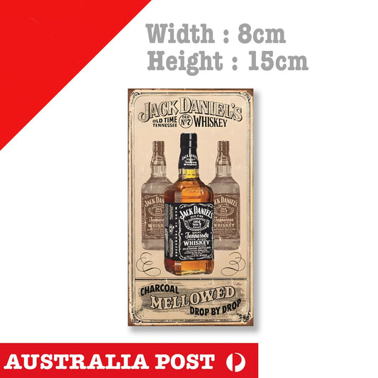 Jack Daniel Whiskey Vintage Poster, Old, Damaged, Rusted Sticker