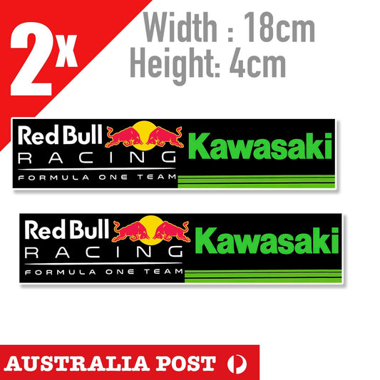 KAWASAKI Red Bull Formula One Racing Banner Stickers