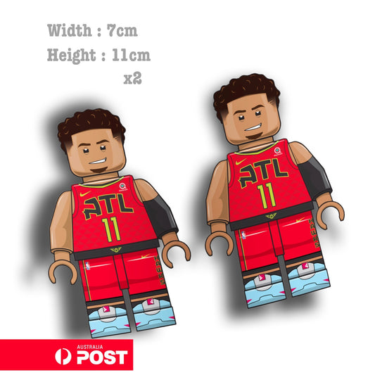 NBA Lego Trae YOUNG - ATL  Lego Figure  Basketball Nike Sticker 