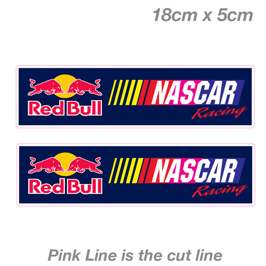 Red Bull NASCAR Racing Slap Laptop , Car  Vinyl  Sticker 