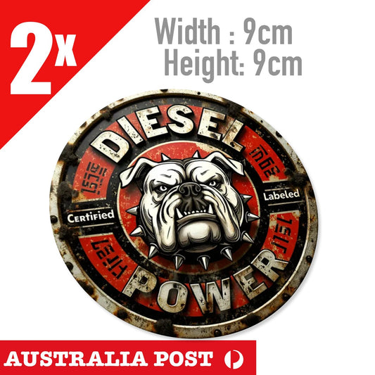 MACK Truck  Bulldog DIESEL POWER OLD Damaged Rustic Style Sticker