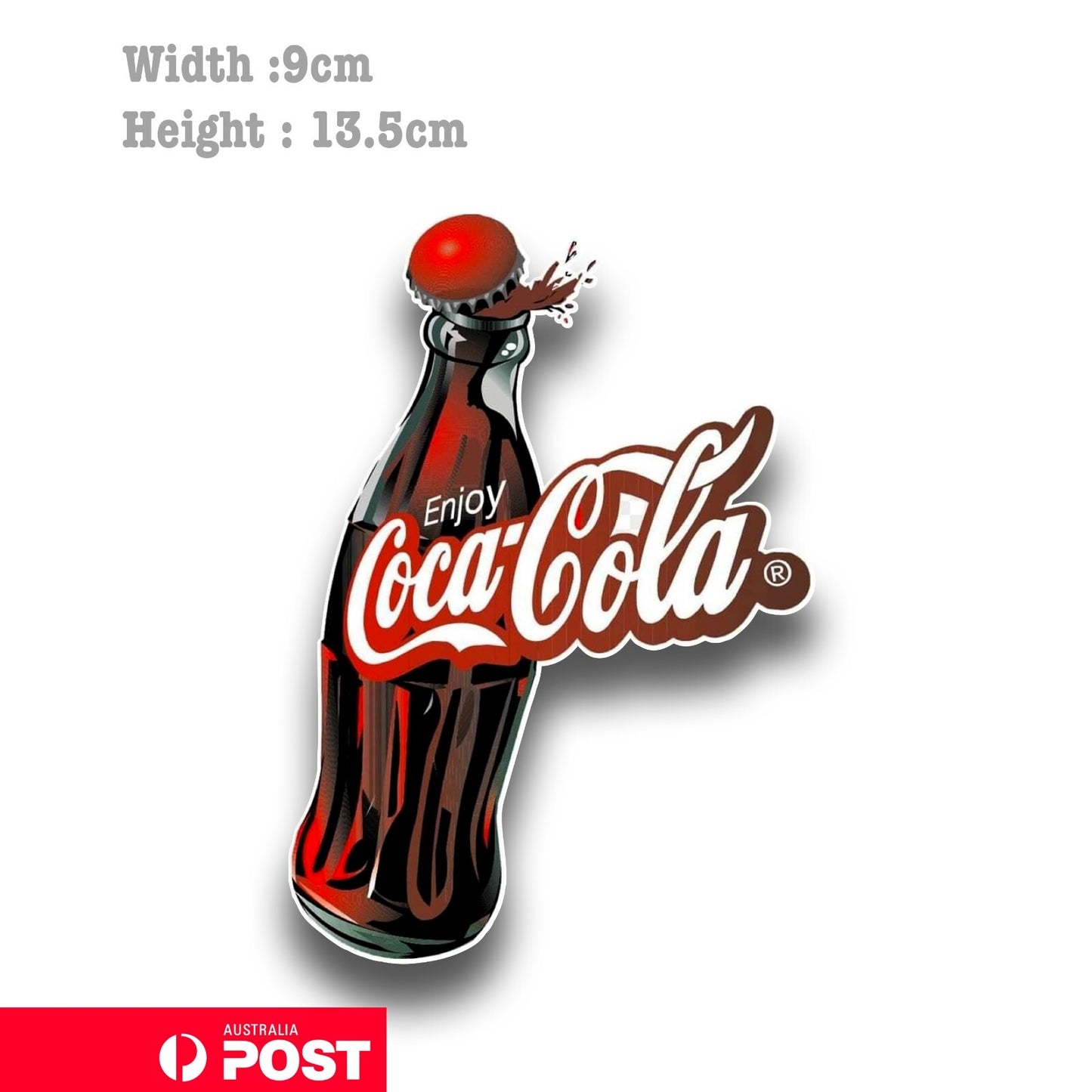 Coca Cola Vintage Bottle - Retro Logo  Vinyl  Sticker