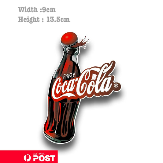 Coca Cola Vintage Bottle - Retro Logo  Vinyl  Sticker