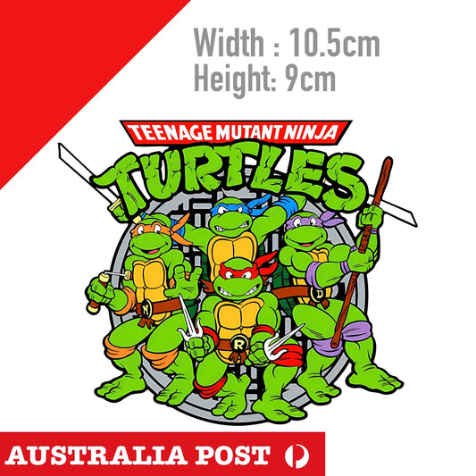 Teenage Mutant Ninja Turtles logo , Vintage Logo Cartoon Sticker