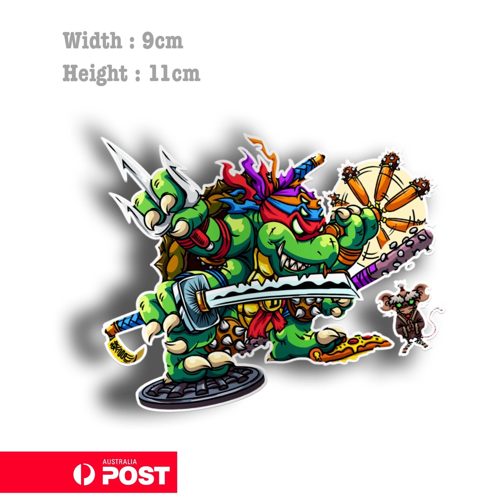 Monster Ninja Turtles - Ninja Turtles Monster Laptop , Car  Vinyl  Sticker